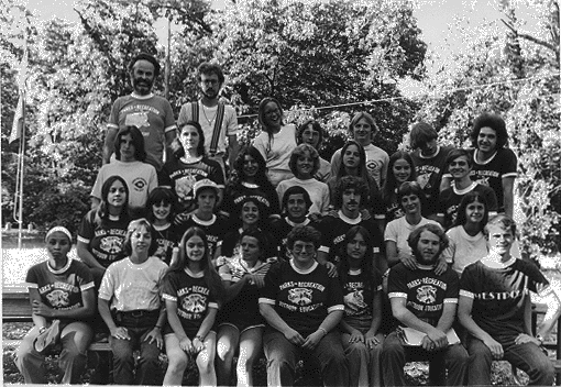 Camp Lake staff 1978